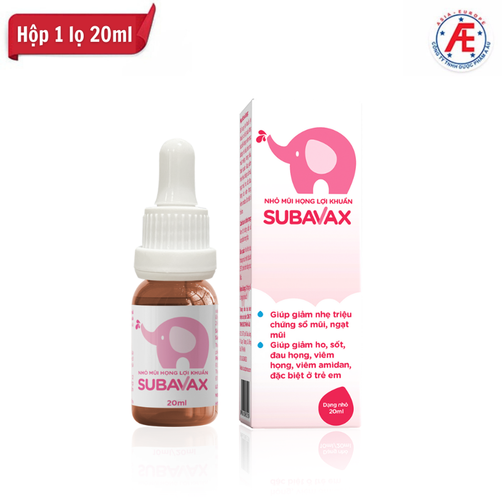 Nhỏ mũi họng lợi khuẩn Subavax